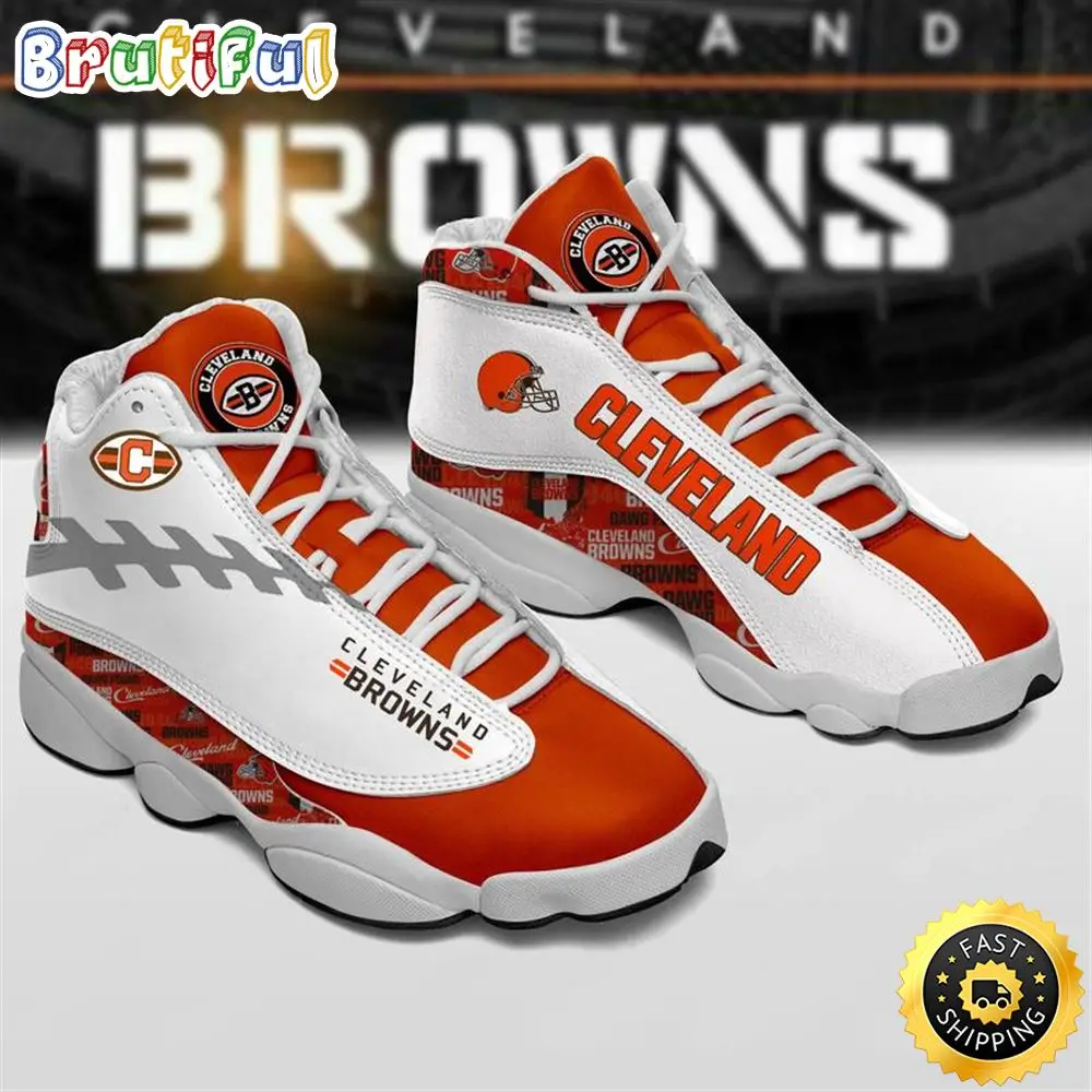 Cleveland Browns Nfl Ver 3 Air Jordan 13 Sneaker