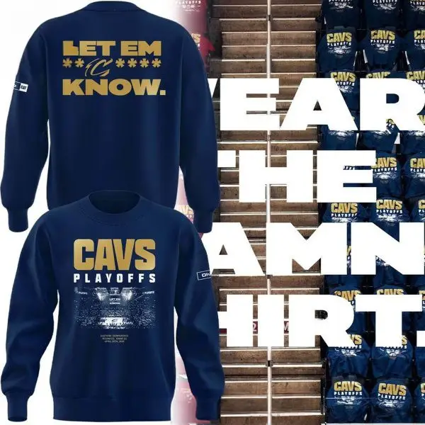 Cleveland Cavaliers NBA Playoffs Merch 2026 Wear The Damn Sweatshirt Gift For Dads Cleveland Cavaliers NBA Playoffs Merch 2026 Wear The Damn Sweatshirt Gift For Dads - Image 1