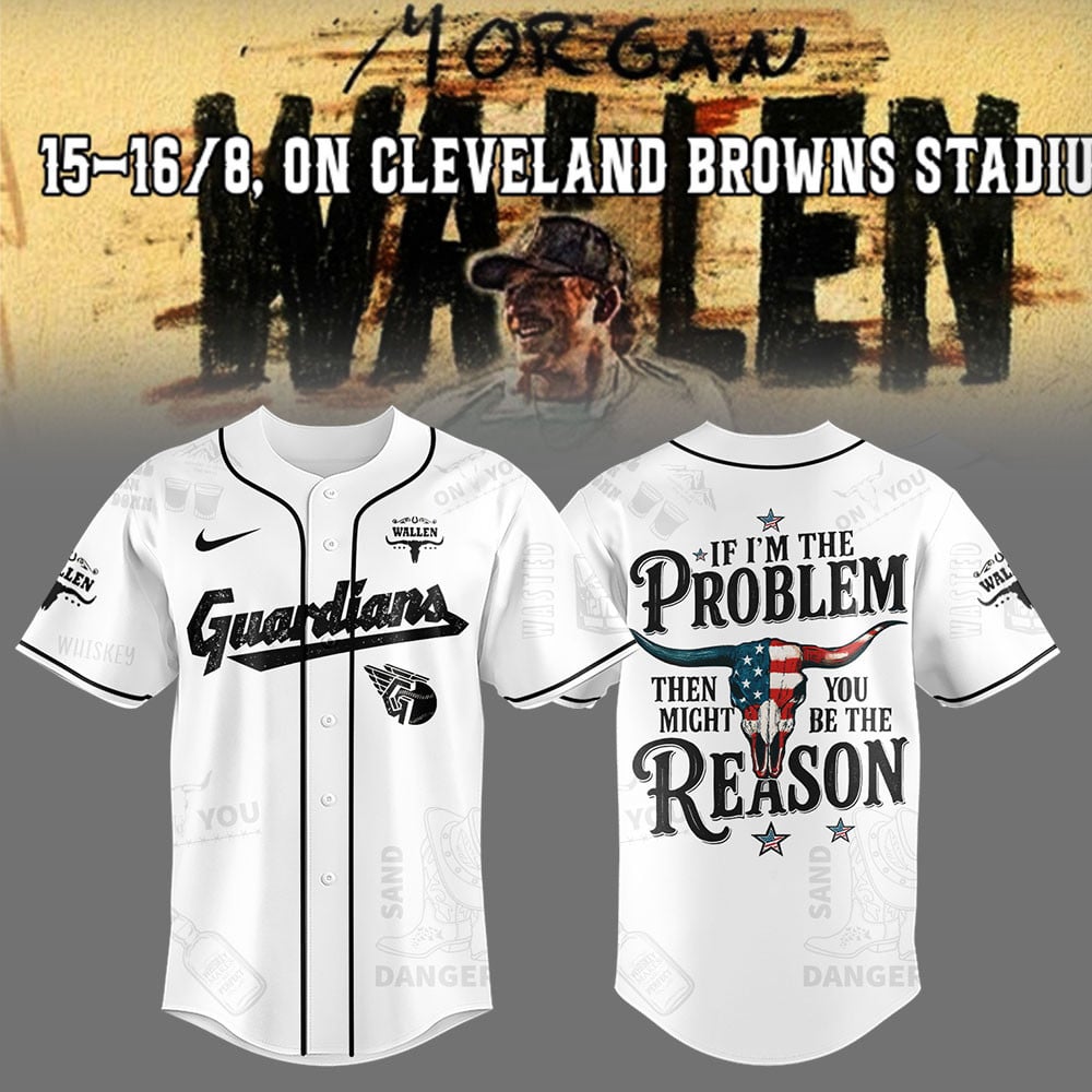 Cleveland Guardians x Morgan Wallen Tour 2025 Baseball Jersey Morgan Wallen Merch Gift Ideas