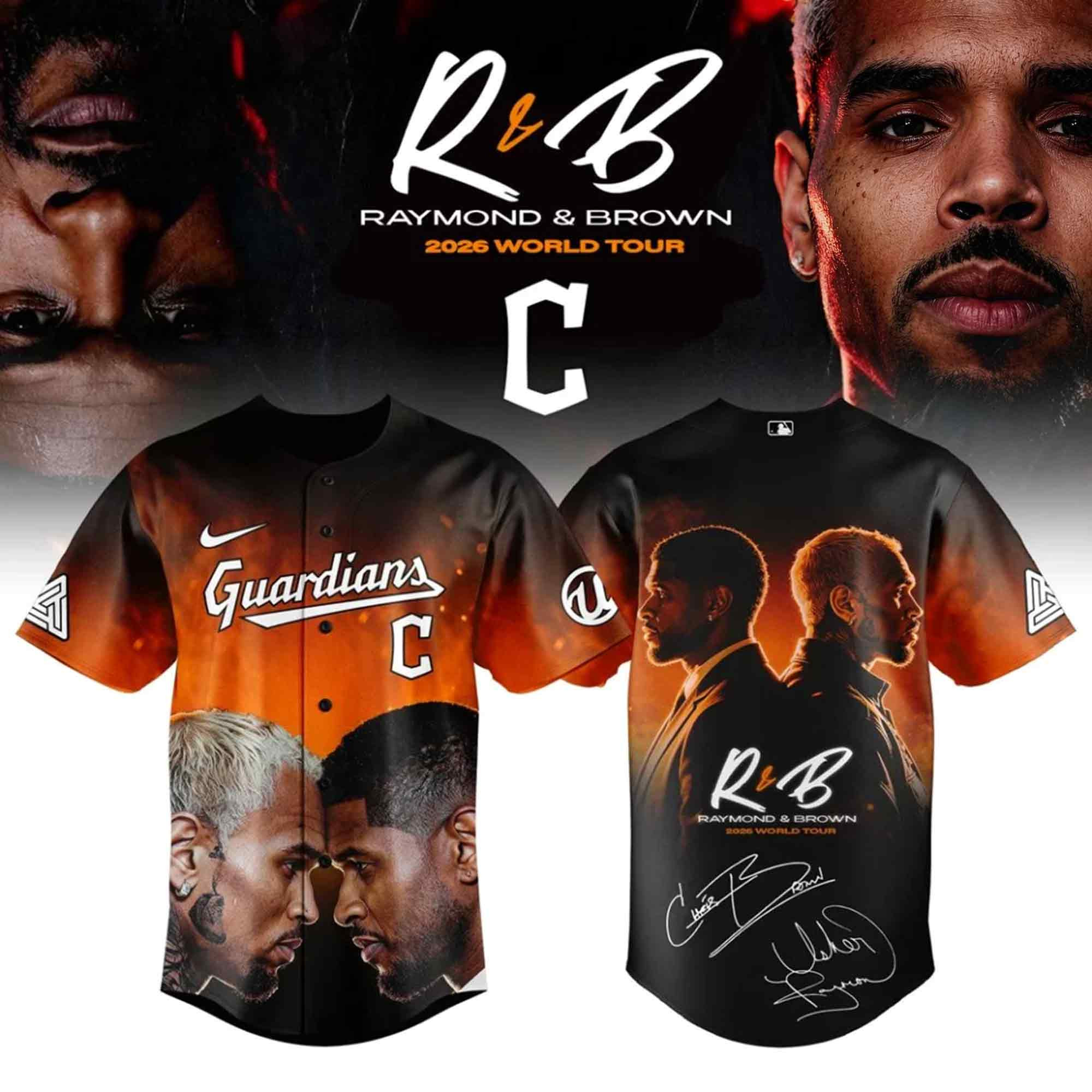 Cleveland Guardians x Raymond and Brown The R&B Tour 2026 Jersey Fathers Day Gift