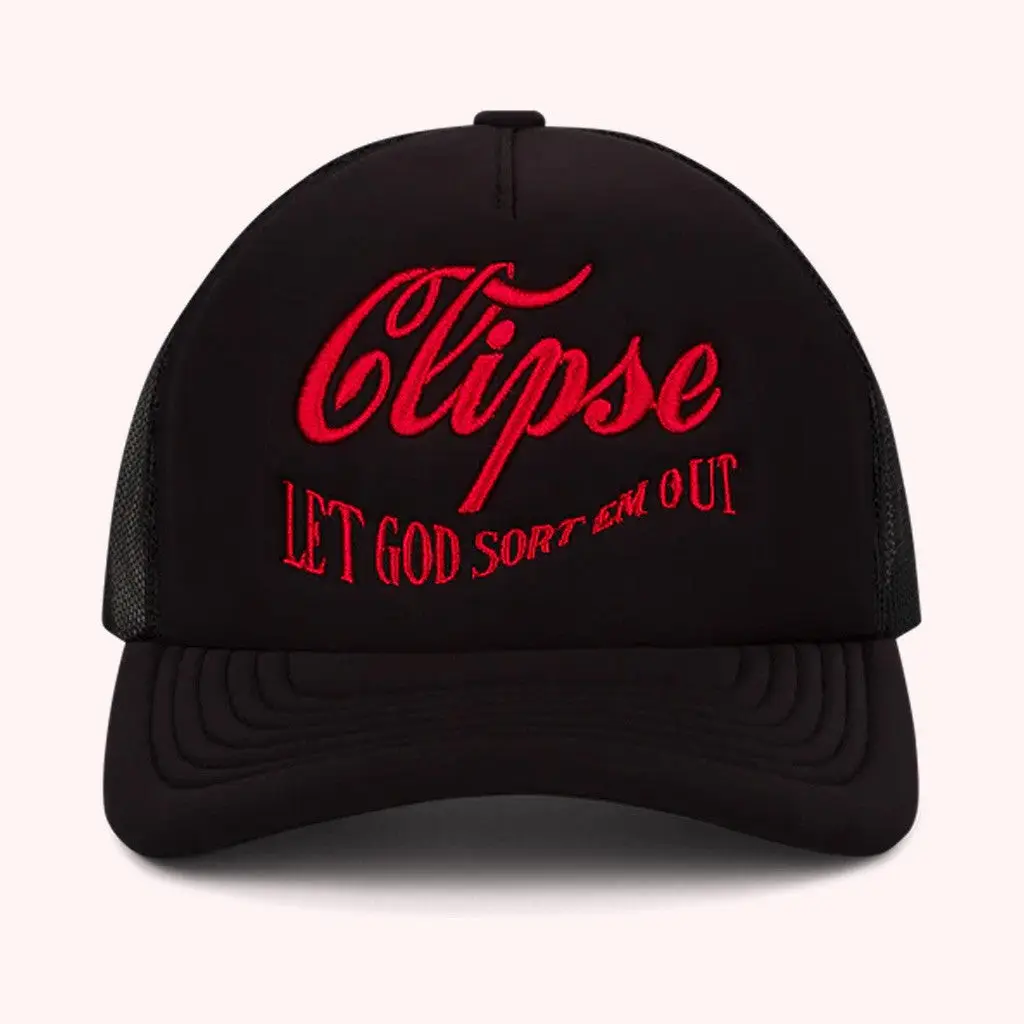 Clipse Tour Merch Denim Tears X Clipse Embroidered Trucker Hat Gifts For Him -WearandDecor