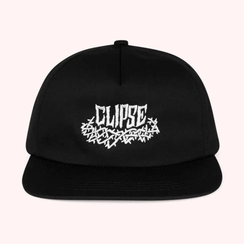 Clipse Tour Merch Verdy X Clipse Let God Sort Em Out Crown Of Thorns Hat Embroidered Snapback -WearandDecor