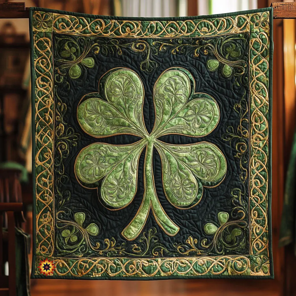 Clover Lucky Quilt Blanket Cute Soft Blanket Happy Saint Patrick's Day Gifts 2025
