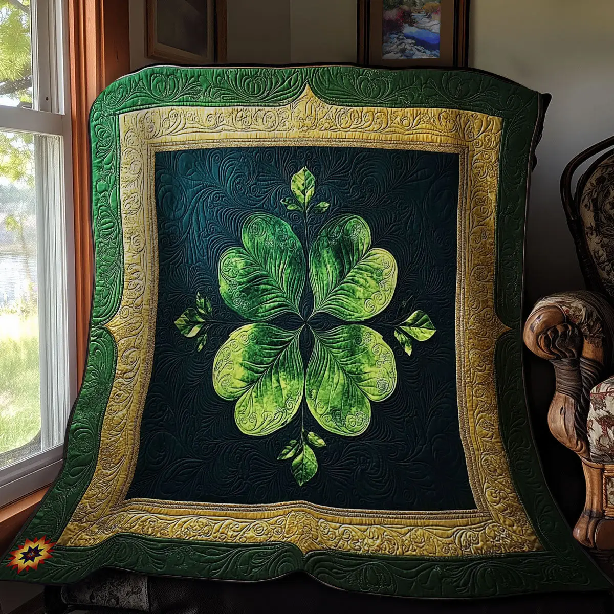 Clover Quilt Blanket Throw Blankets For Couch St Patrick's Day Art Ideas