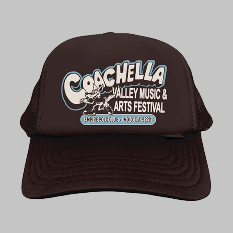 Coachella 2026 Merch In Indio California Desert Dog Trucker Hat Coachella Festival Fan Outfits