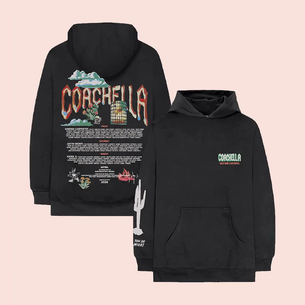 Coachella Merch Desert Icons 2026 Lineup Hoodie Clothing Perfect Gift For Music Lovers