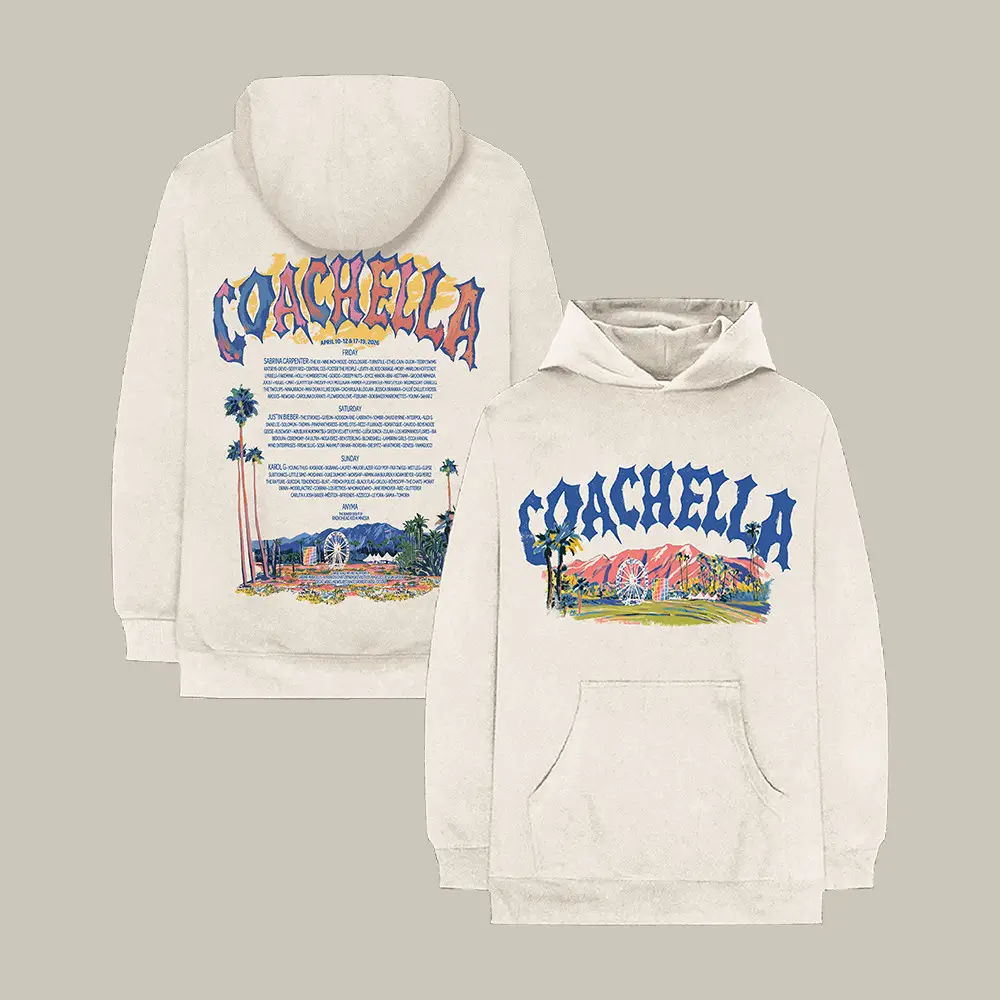 Coachella Pastels Hoodie Coachella Valley Music And Arts Festival Apparel Music Gift For Fan