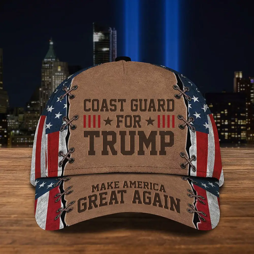 Coast Guard For Trump 2024 Hat Make America Great Again Donald Trump Hat Coast Guard Gifts