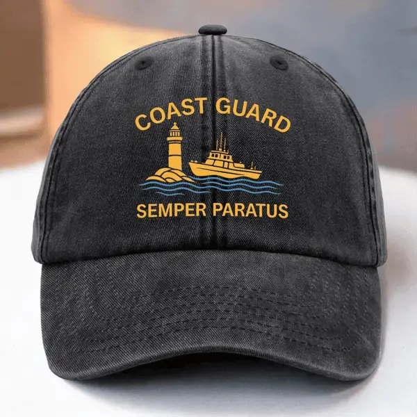 Coast Guard Semper Paratus Hat Embroidered Proud USCG Patriotic Hat Gifts For Coast Guard