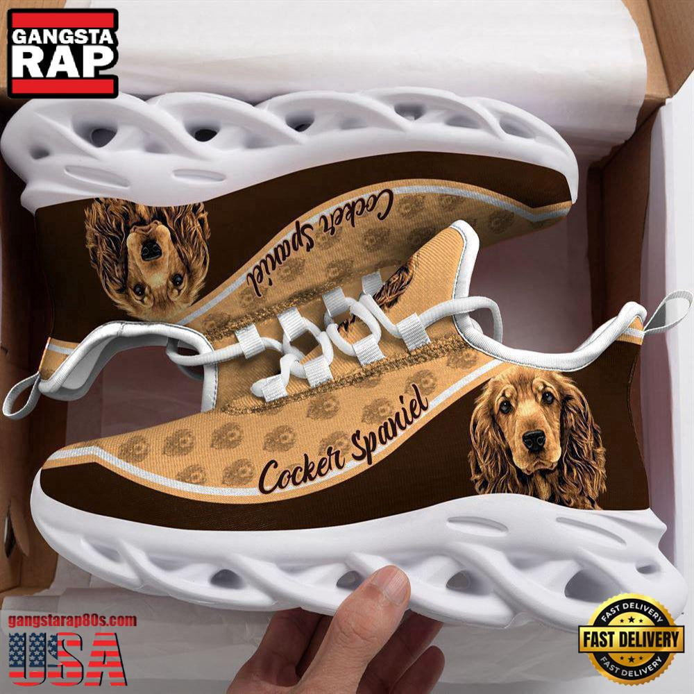 Cocker Spaniel Dogs Lover Air Max Shoes Air Cushion Sneakers, Running Sneakers