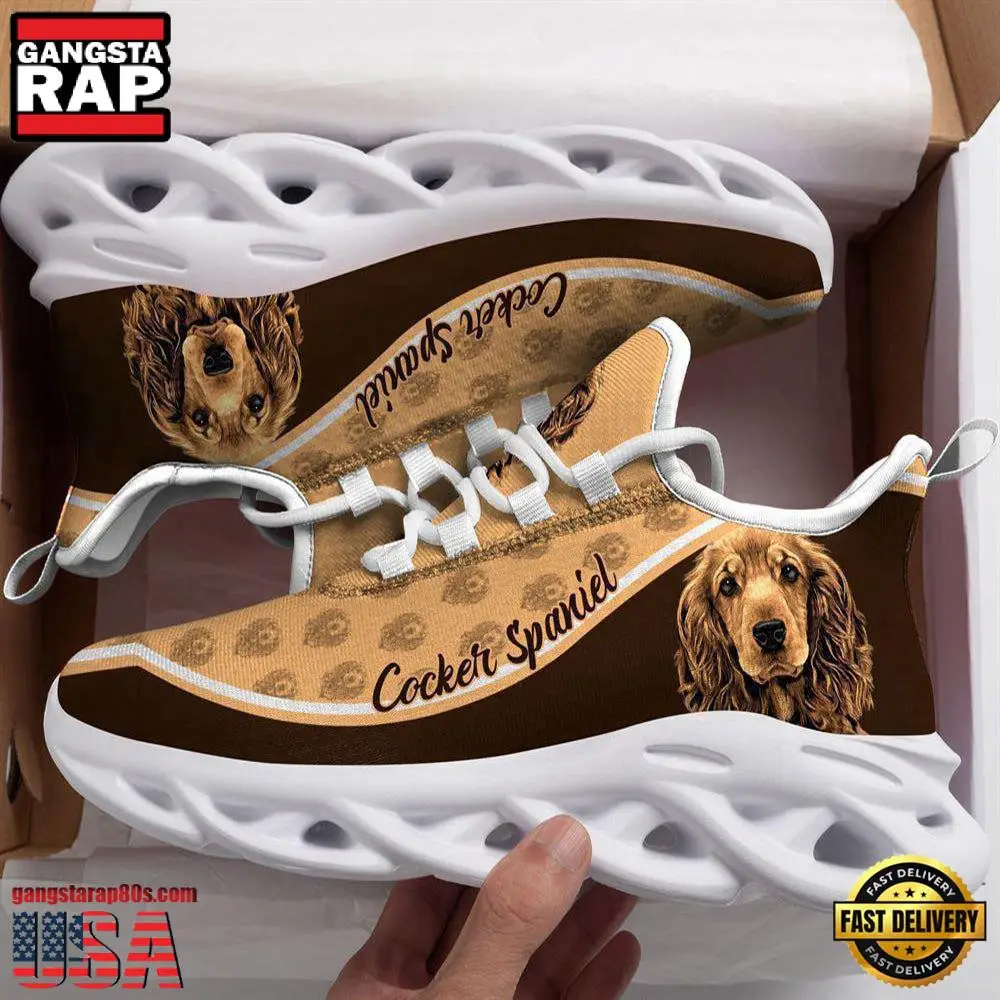 Cocker Spaniel Dogs Lover Air Max Shoes Air Cushion Sneakers, Running Sneakers