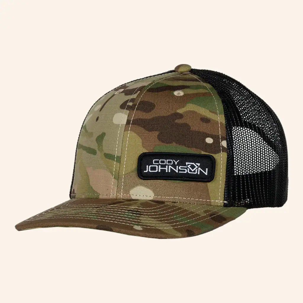 Cody Johnson Merch Embroidered Camo Trucker Hat Best Gifts For Music Lovers - Wear&Decor