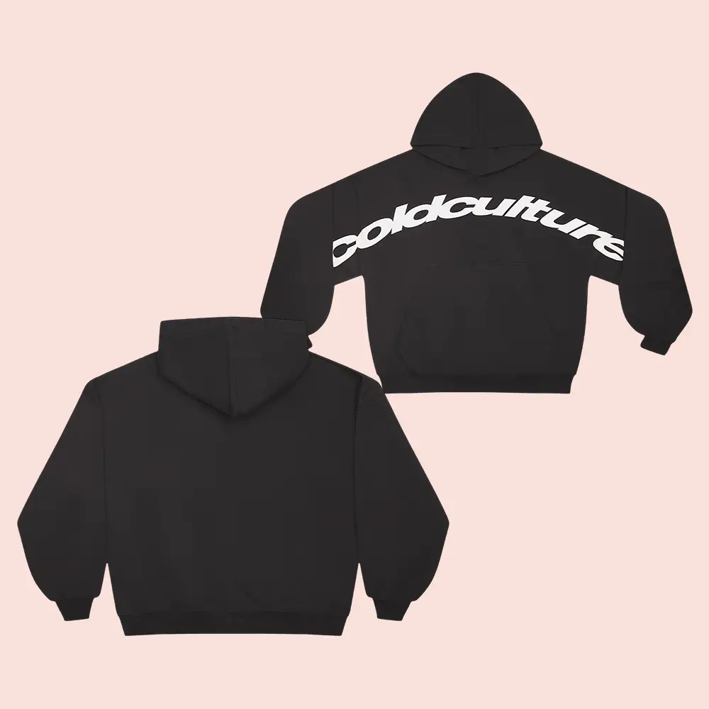 Cold Culture Hoodies Curved Hoodie Black Cold Culture Worldwide Clothing Perfect Gift Ideas