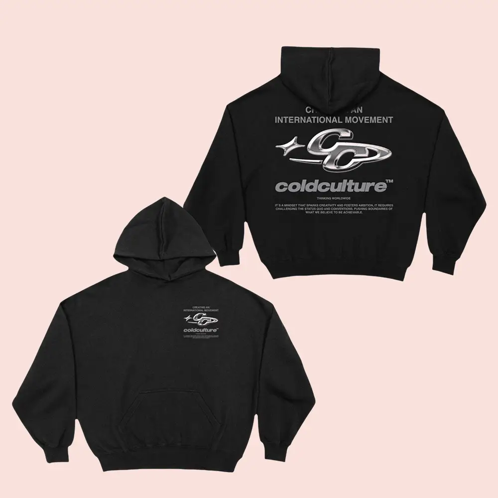 Cold Culture Hoodies Sparkly Hoodie Black Cold Culture Apparel Gifts For Men