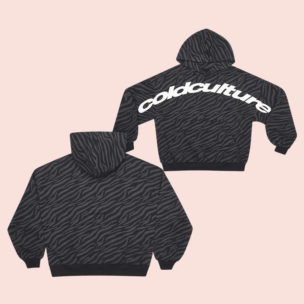 Cold Culture Hoodies Zebra Hoodie Black Cold Culture Merch Best Gifts For Brothers