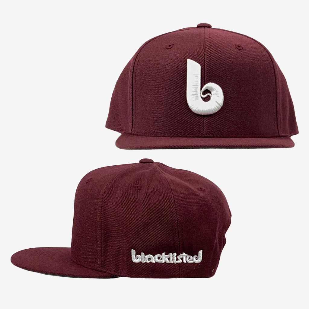 Cold Cuts Merch Blacklisted B Maroon Hat American Hardcore Punk Band Cap Fan Gifts