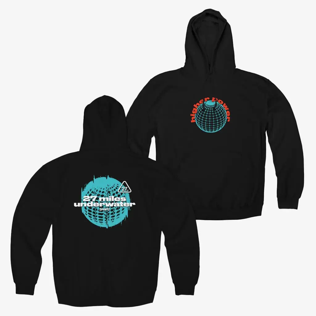 Cold Cuts Merch Higher Power Globe Hoodie 27 Miles Under Water Hoodie Unique Gifts For Men Cold Cuts Merch Higher Power Globe Hoodie 27 Miles Under Water Hoodie Unique Gifts For Men - Image 1