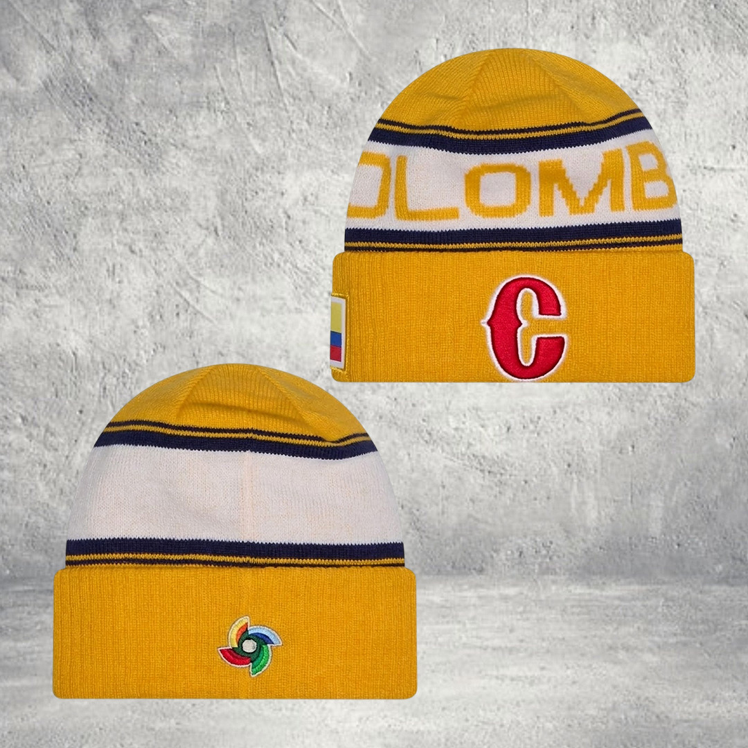 Colombia World Baseball Classic 2026 New Era Beanie World Baseball Gear Colombia World Baseball Classic 2026 New Era Beanie World Baseball Gear - Image 1
