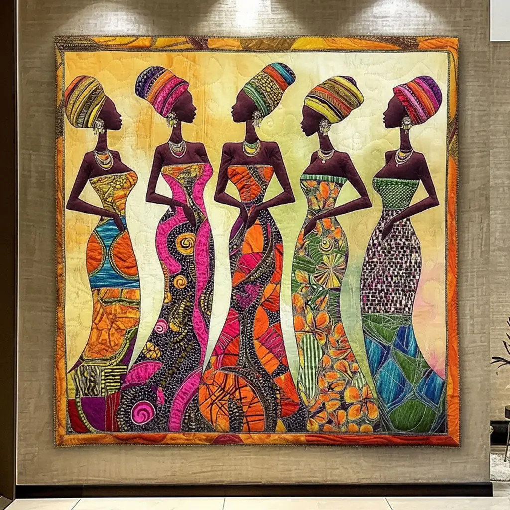 Color Of Woman Quilt Soft Quilt Blanket Gift to Warm Hearts