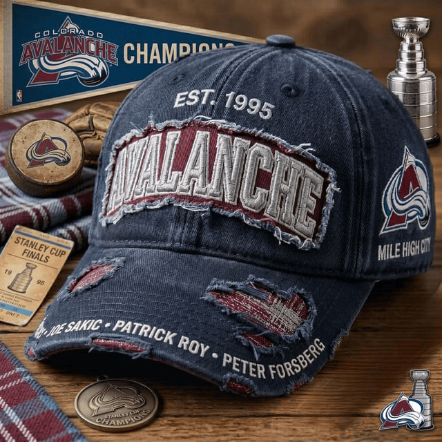 Colorado Avalanche Hockey Dad Hat Est 1995 Trophy Winner Ball Cap Gift Fans