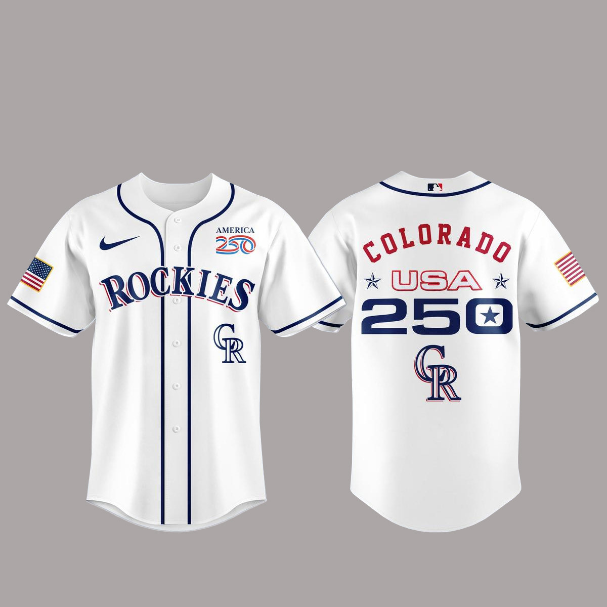 Colorado Rockies Celebration USA 250 Semiquincentennial 2026 Baseball Jersey