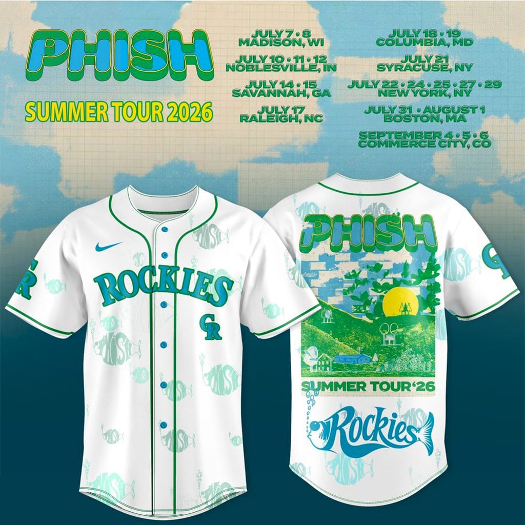 Colorado Rockies X Phish Summer Tour 2026 Jersey Colorado Rockies Merch Gifts For Fans