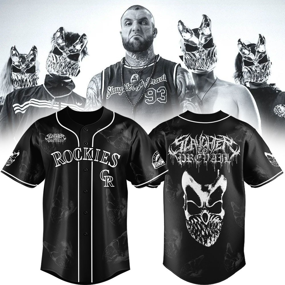 Colorado Rockies X Slaughter To Prevail 2026 Jersey Rockies Merch Gifts For Music Lovers
