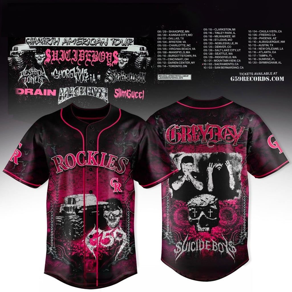 Colorado Rockies X Suicideboys Grey Day 2026 Jersey Colorado Rockies Merch Gifts For BFF