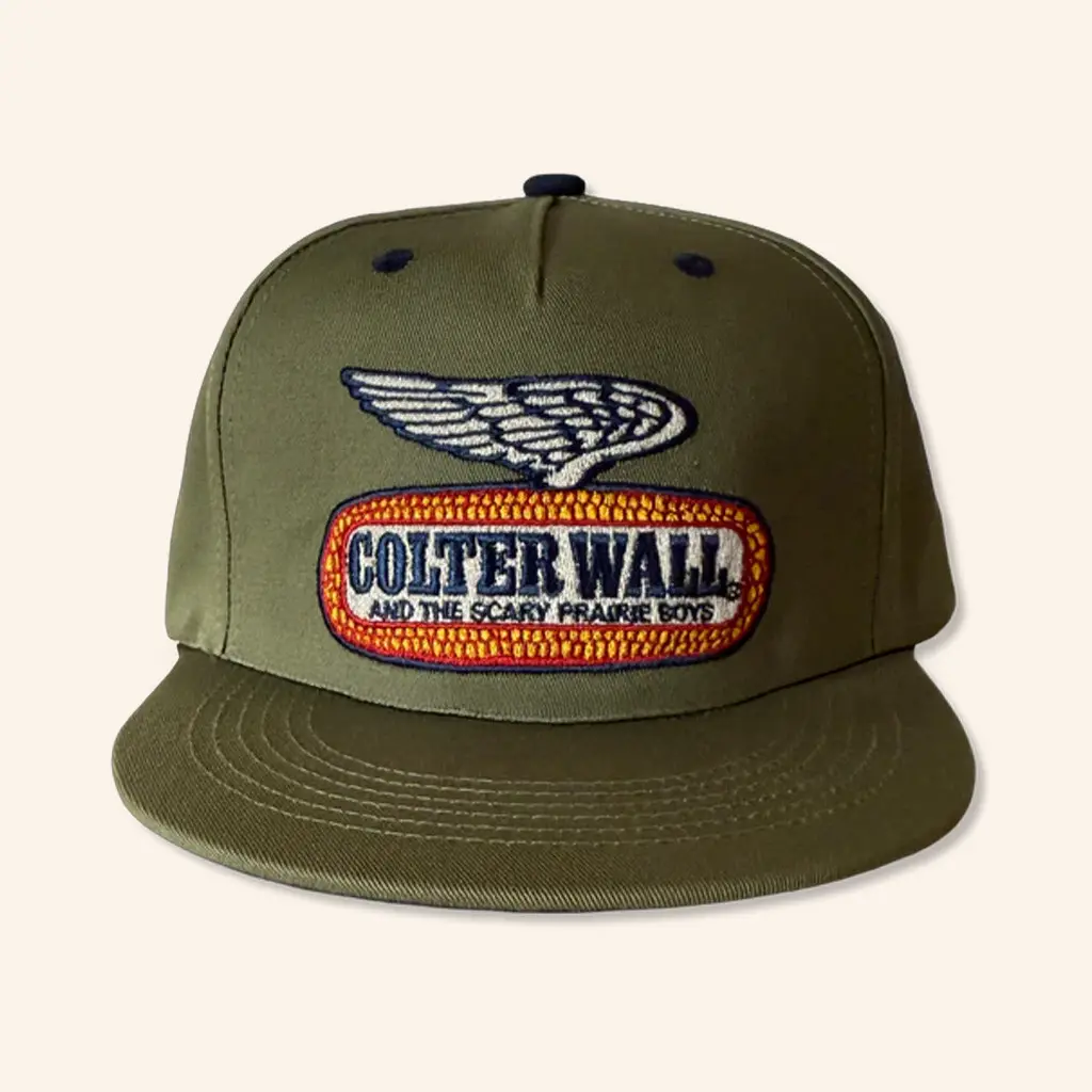 Colter Wall Merch Colter Wall Flying Corn Embroidered Snapback Hat Gifts For Him -WearandDecor