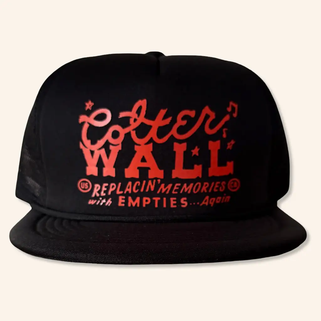 Colter Wall Merch Colter Wall Memories And Empties Foam Trucker Snapback Hat Gifts For Him -WearandDecor