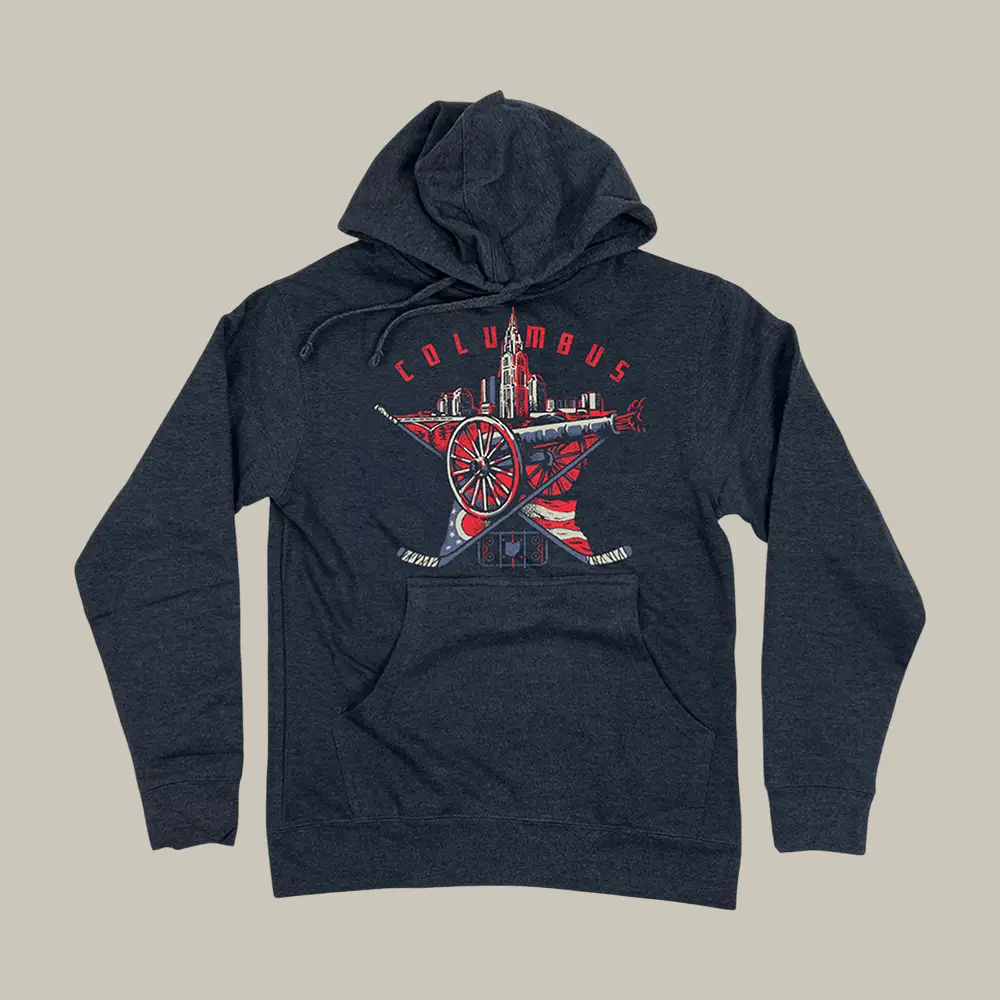 Columbus Hockey Graphic Star Hoodie GV Art And Design Clothing Hockey Gift For Friends