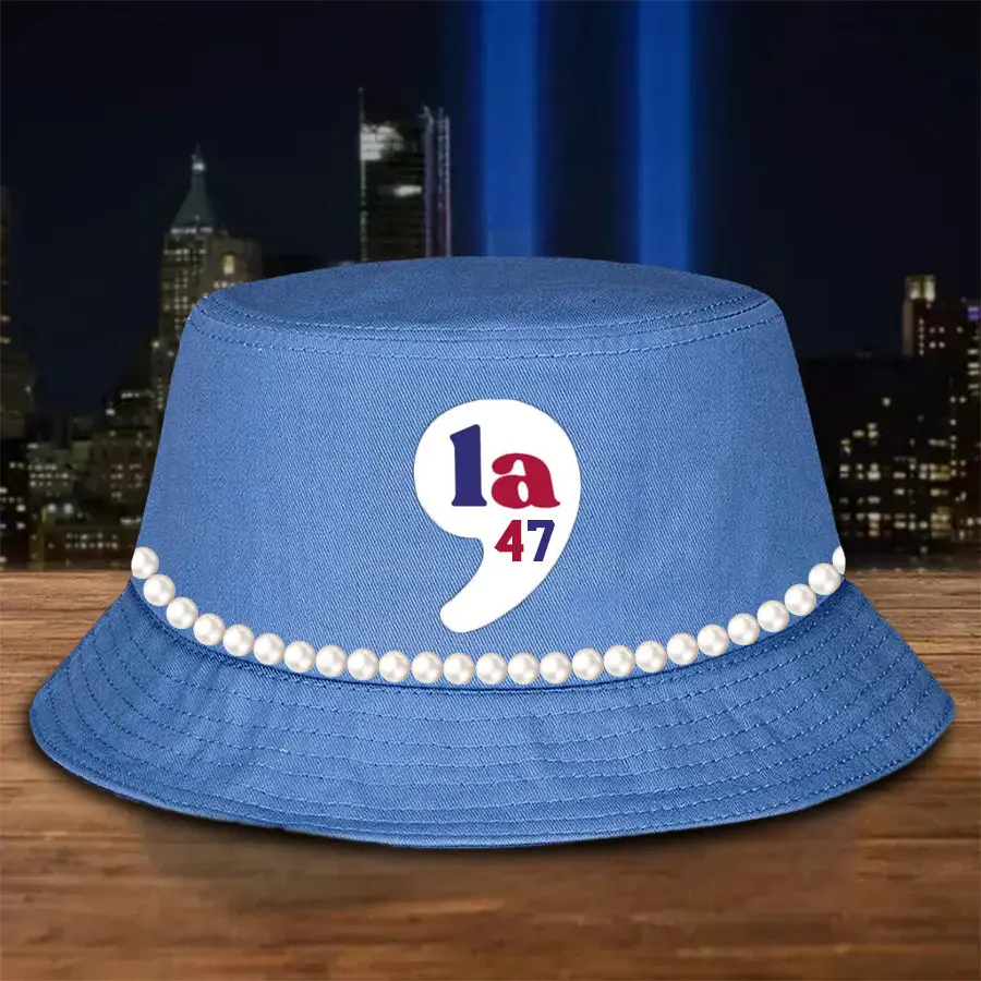 Comma La Kamala 47th President Bucket Hat Chuck And Pearls Harris Walz Bucket Hat