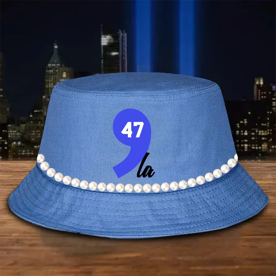 Comma La Kamala For President 47Th Chuck And Pearls Harris Walz Bucket Hat