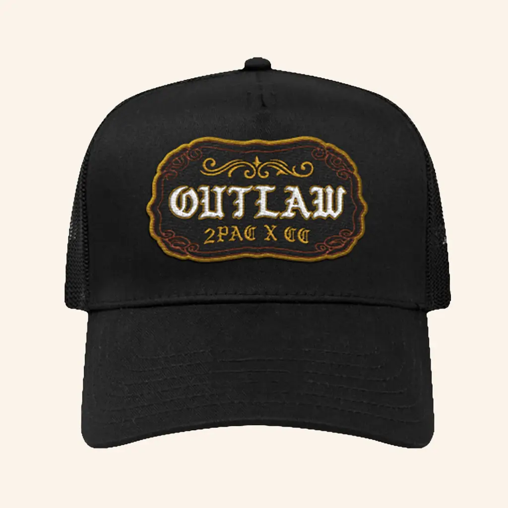 Complex Merch Compton Cowboys X 2Pac Outlaw Trucker Hat Gifts For Rap Lovers