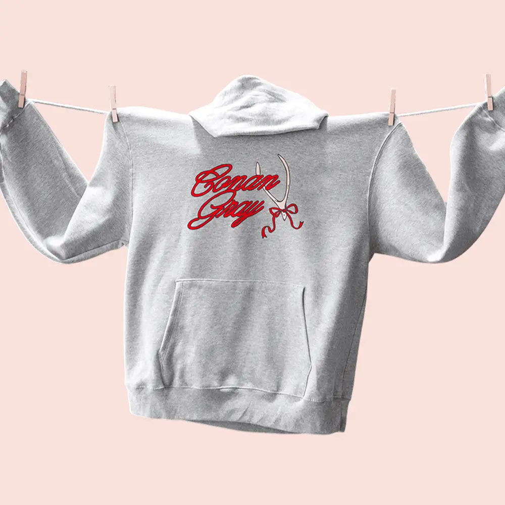Conan Gray Ribbon Wishbone Hoodie Conan Gray Apparel Music Lover Gift For Her