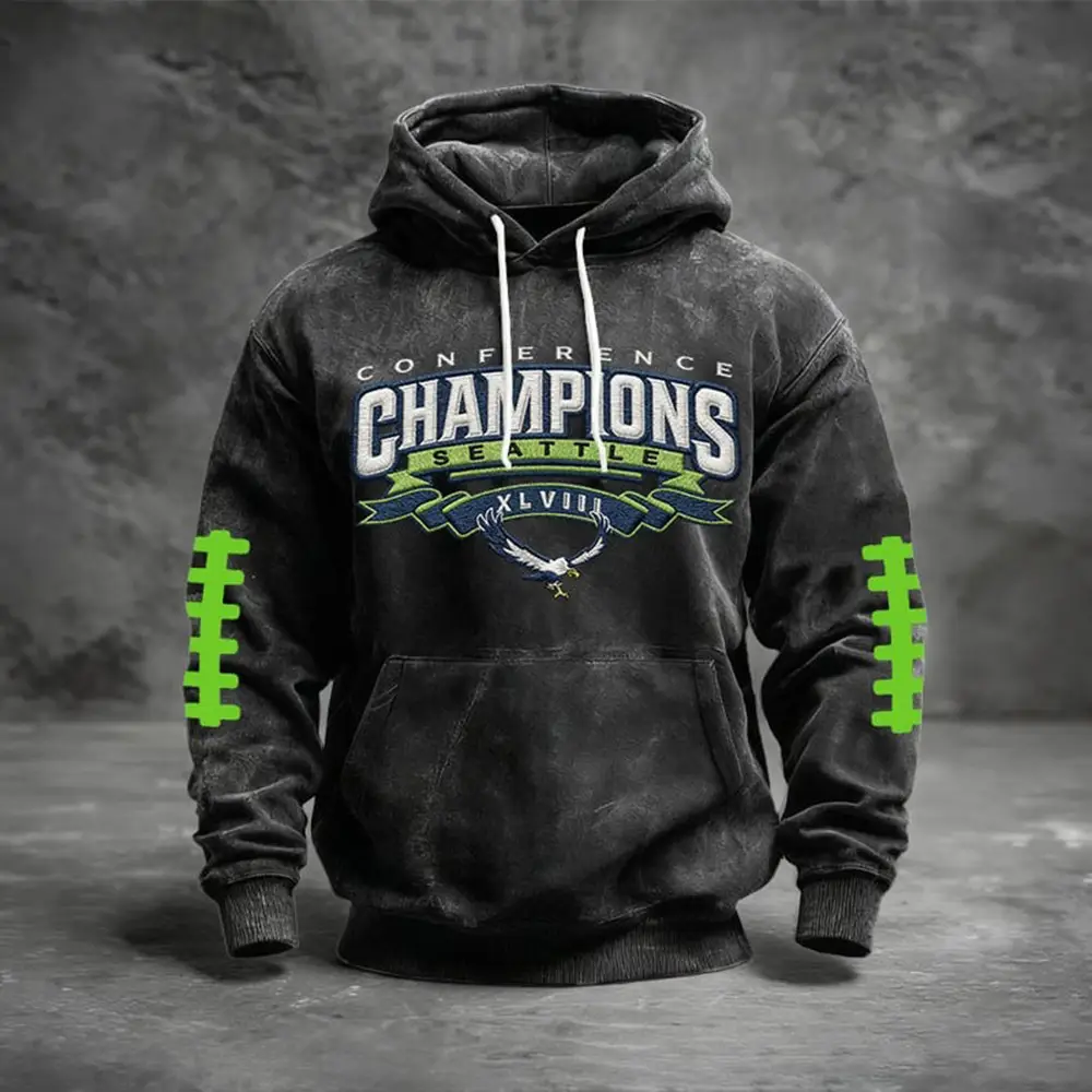 Conference Champions LIX Hoodie Seattle Seahawks Apparel Football Gear