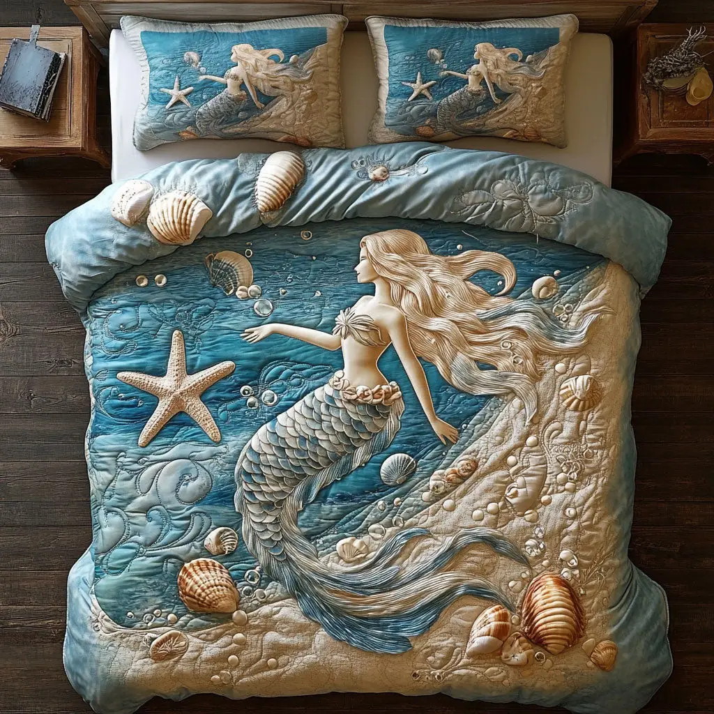 Coral Cove Quilted Bedding Set Duvet Cover Bedspread Best Christmas Gifts For Friends