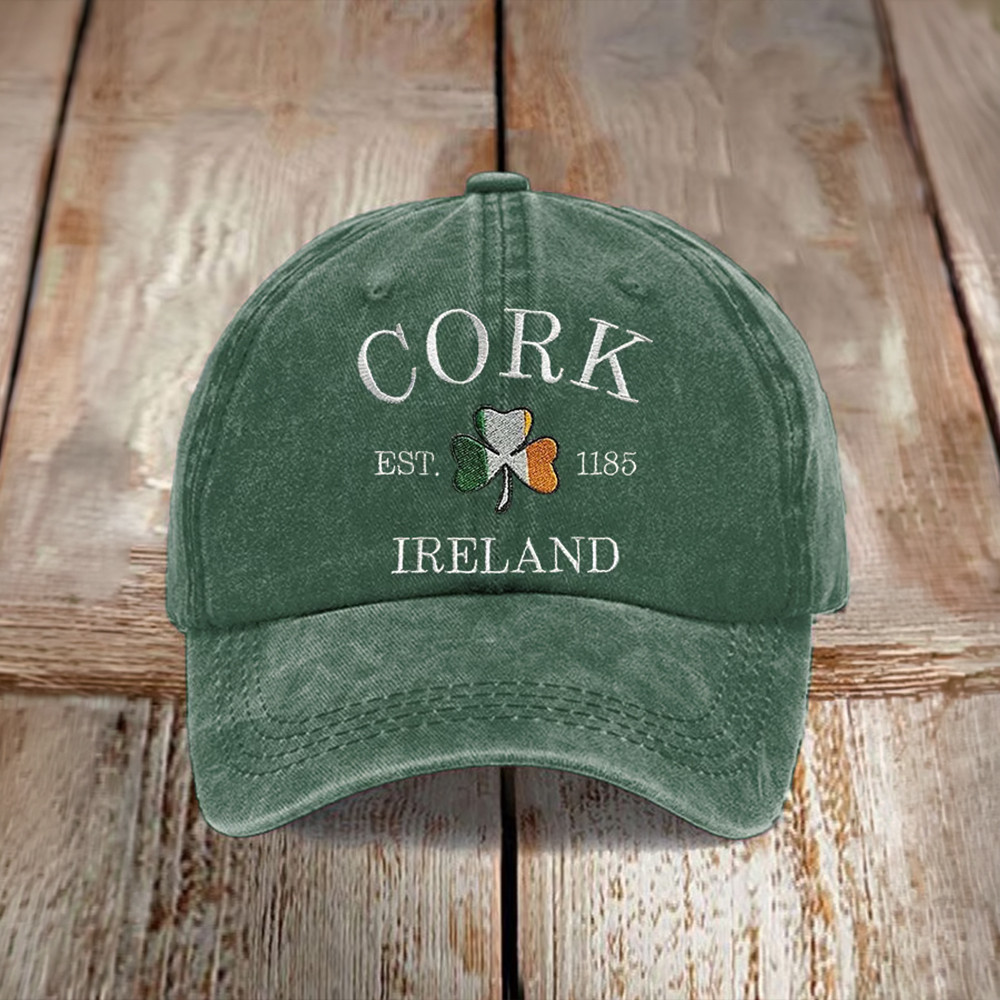 Cork Ireland Saint Patrick's Day Hat St Patricks Baseball Cap Present For St Paddys Day