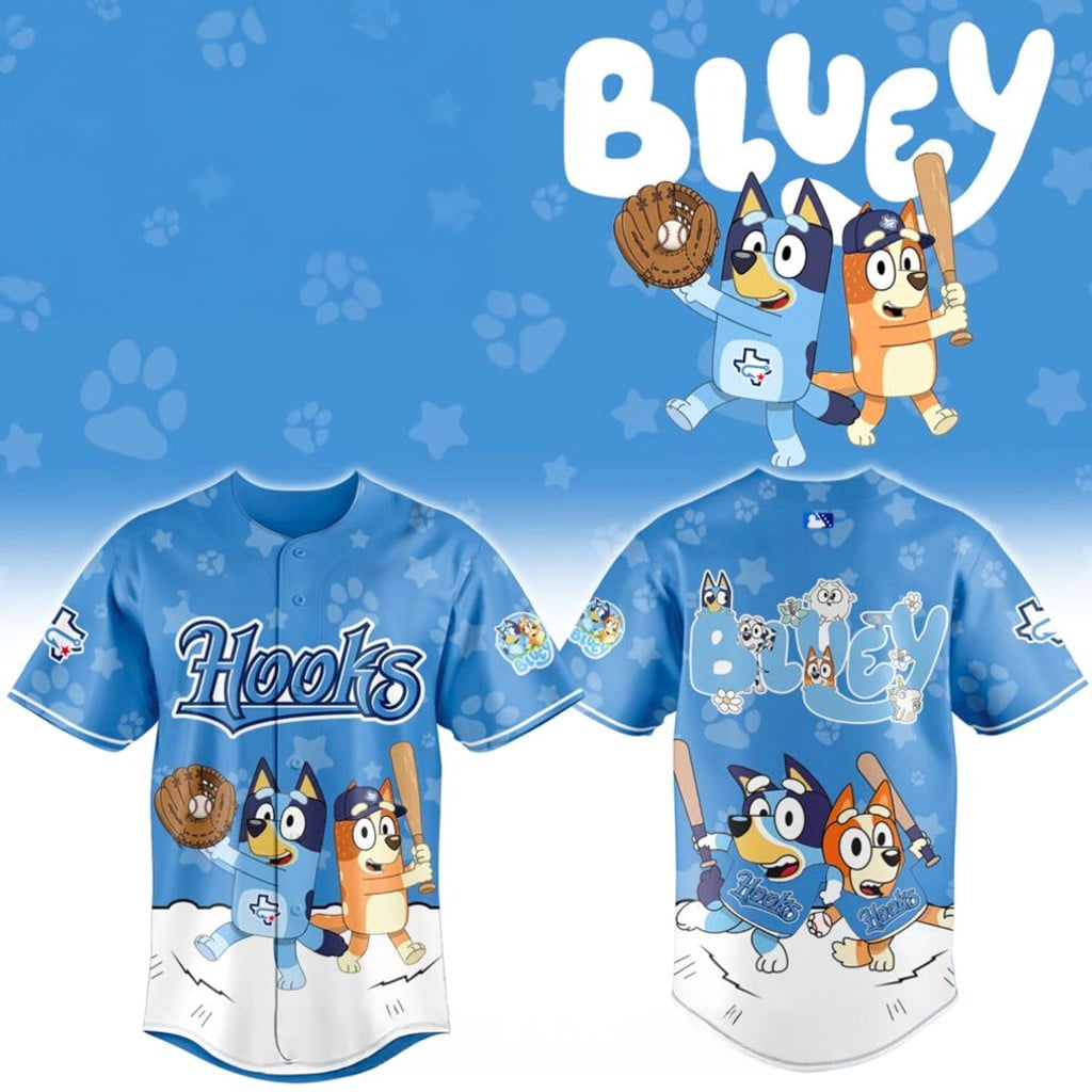 Corpus Christi Hooks Bluey Game Night Jersey 2026 Hooks Merch Best Gifts For Baseball Fans