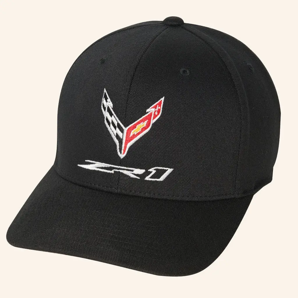 Corvette Merch C8 Zr1 Corvette Emblem Black Hat Embroidered Gifts For Dudes -WearandDecor