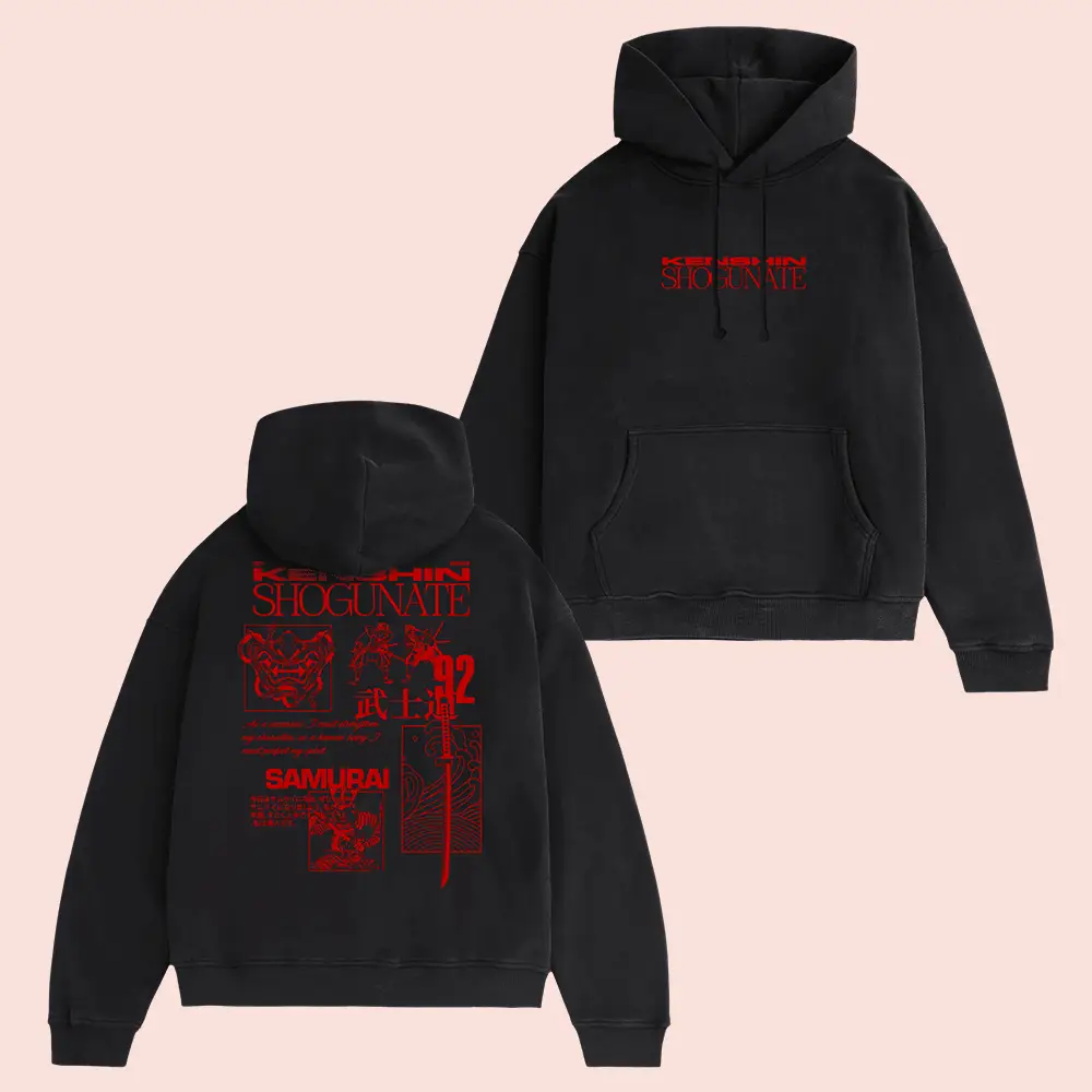 CoryxKenshin Merch Shogunate Hoodie Samurai Hooded Sweatshirt Fan Clothing