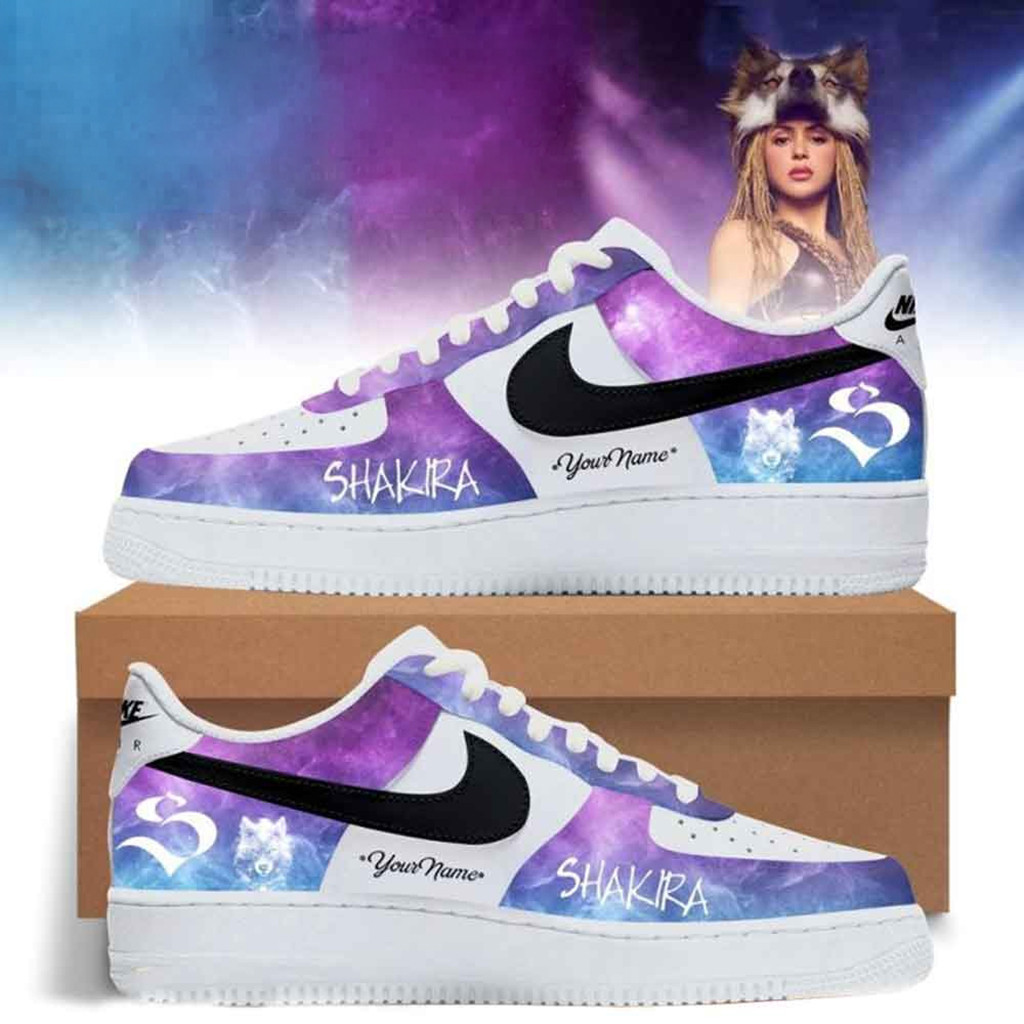 Cosmic Shakira She Wolf Tour Air Force 1 Sneakers Shoes 2026 Shakira Merch Music Lover Gifts