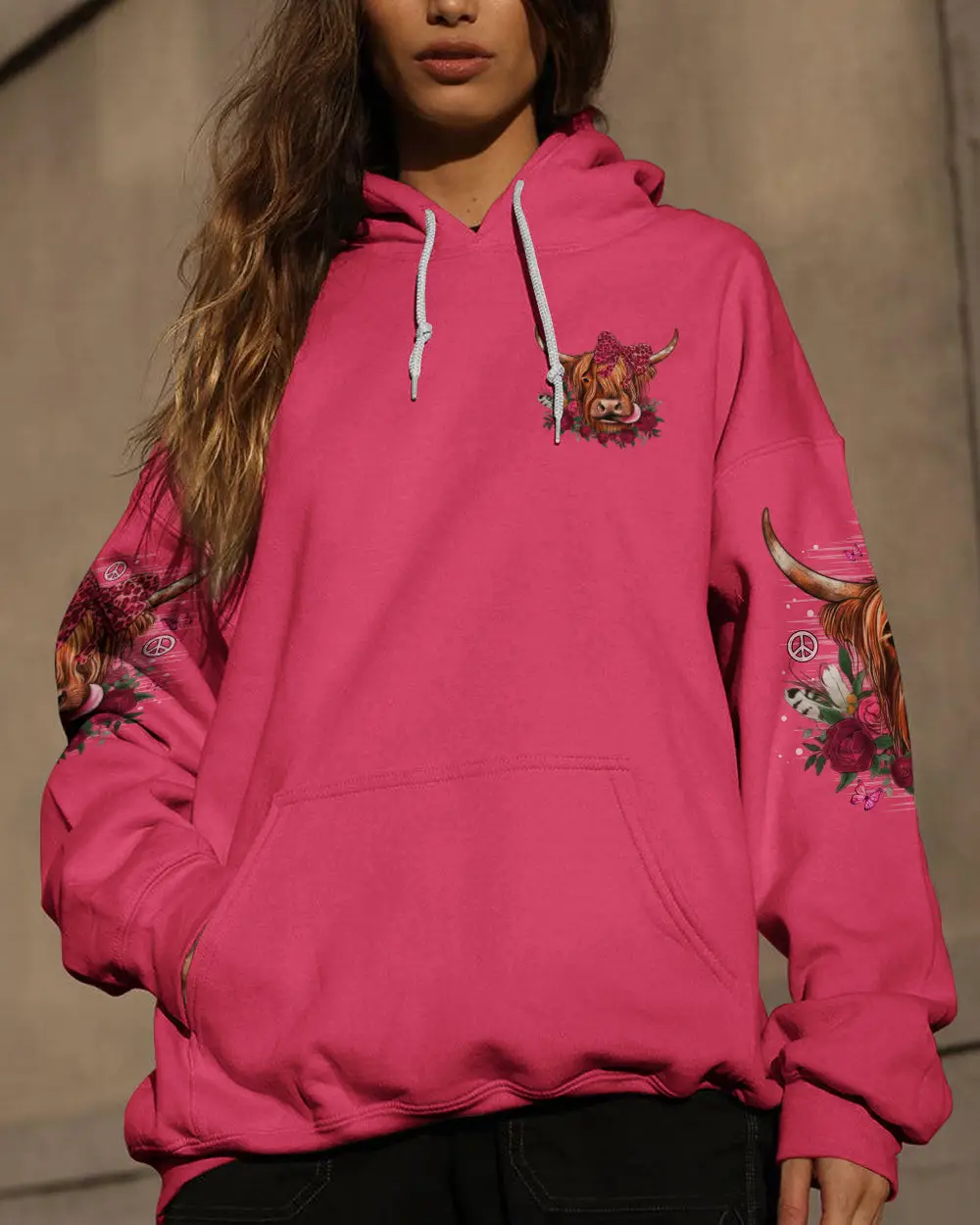 Cow Apparently I Have An Attitude Hoodie Sassy Cow With Pink Bow Roses Merch Gift For Sisters