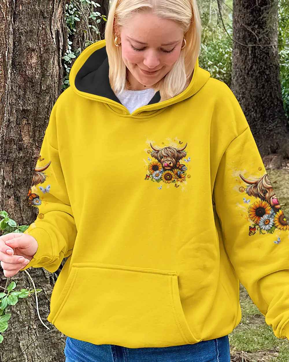 Cow Apparently I Have An Attitude Hoodie Sassy Cow With Sunflowers Butterflies Gift For Girlfriend