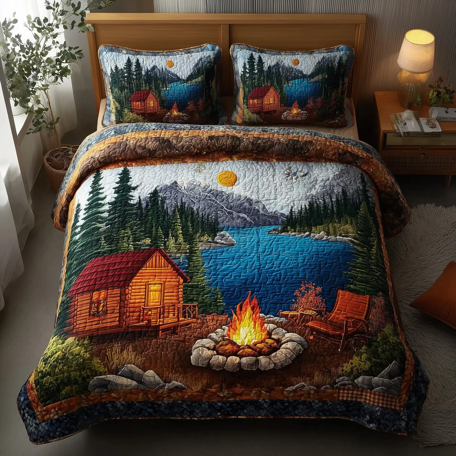 Cozy Heaven Quilted Bedding Set Bedspread Best Camping Gifts For Him