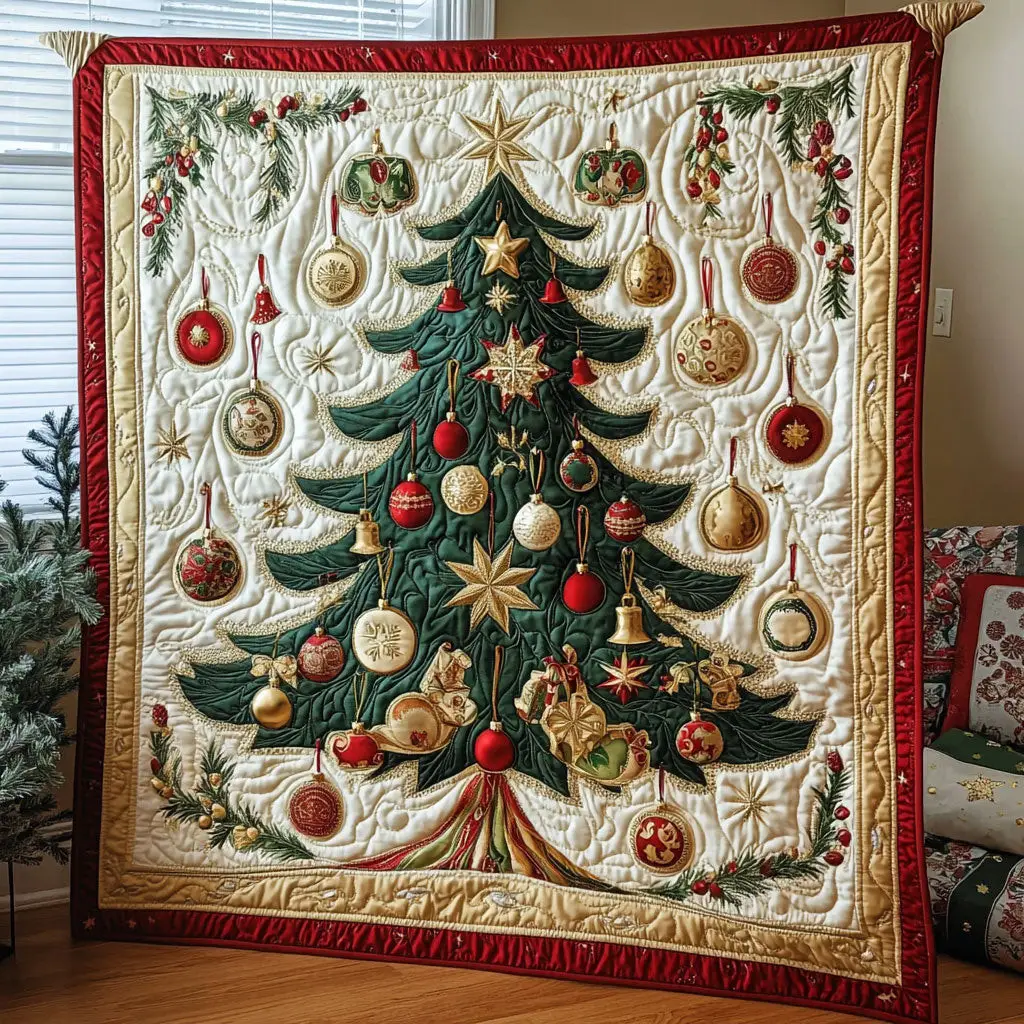 Cozy Pine Quilt Lightweight Quilt Blanket for Year-Round Comfort