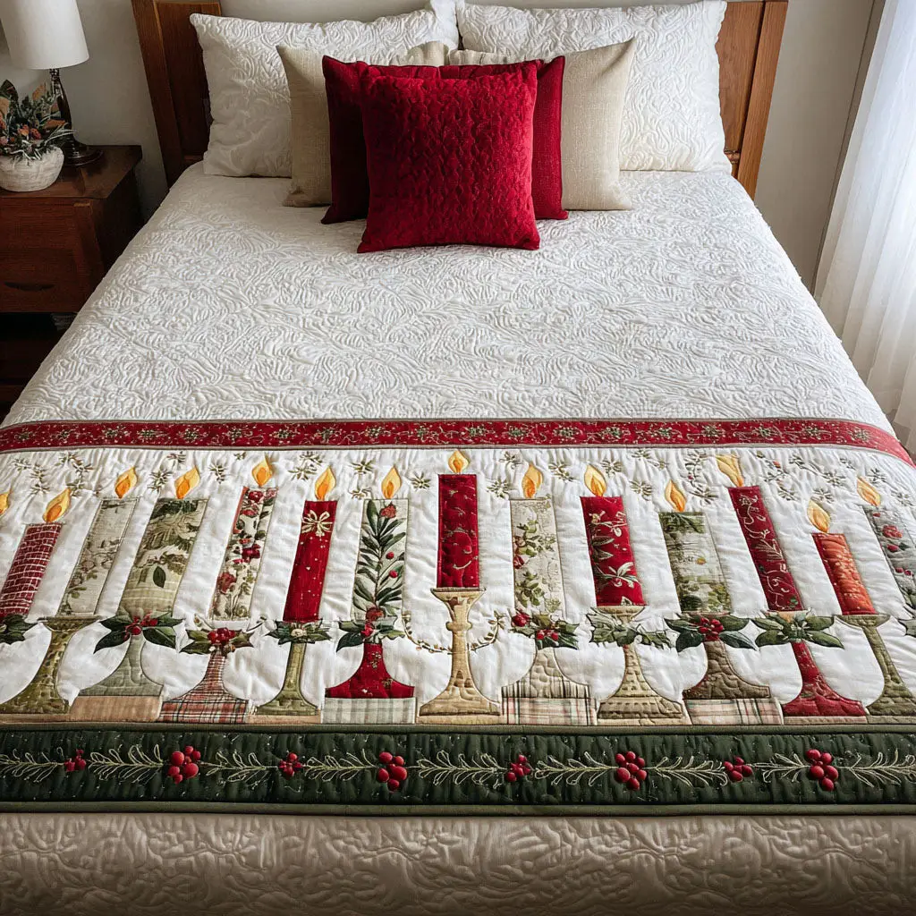 Cozy Radiance Quilted Bed Runner Cozy Radiance Warm Seasonal Gift