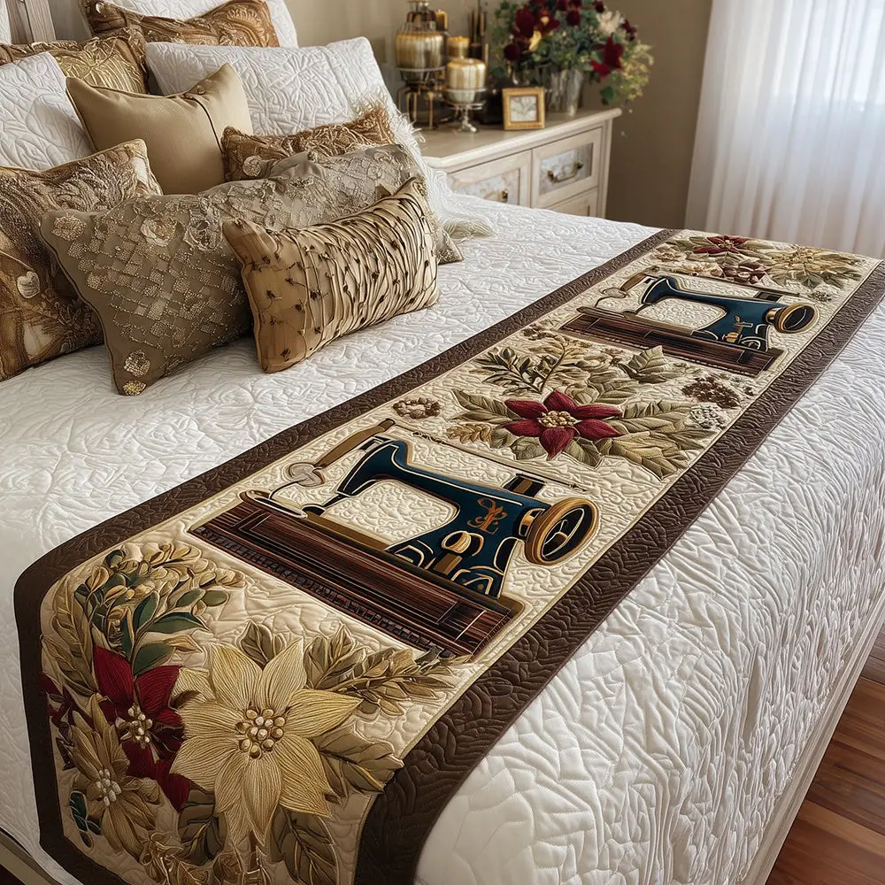 Cozy Seam Quilted Bed Runner Cozy Seam Detail A Relaxing Home Gift