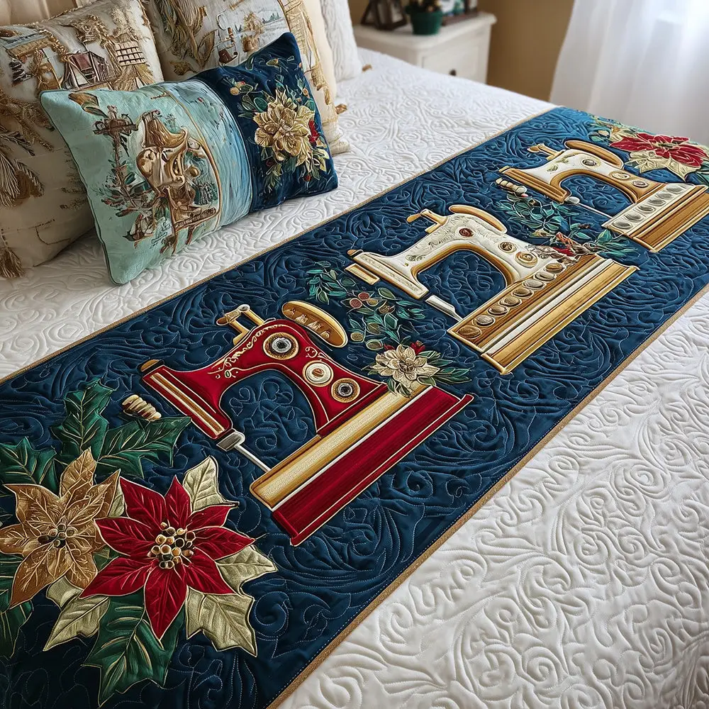 Cozy Threads Quilted Bed Runner Cozy Thread Line Warm Seasonal Gift