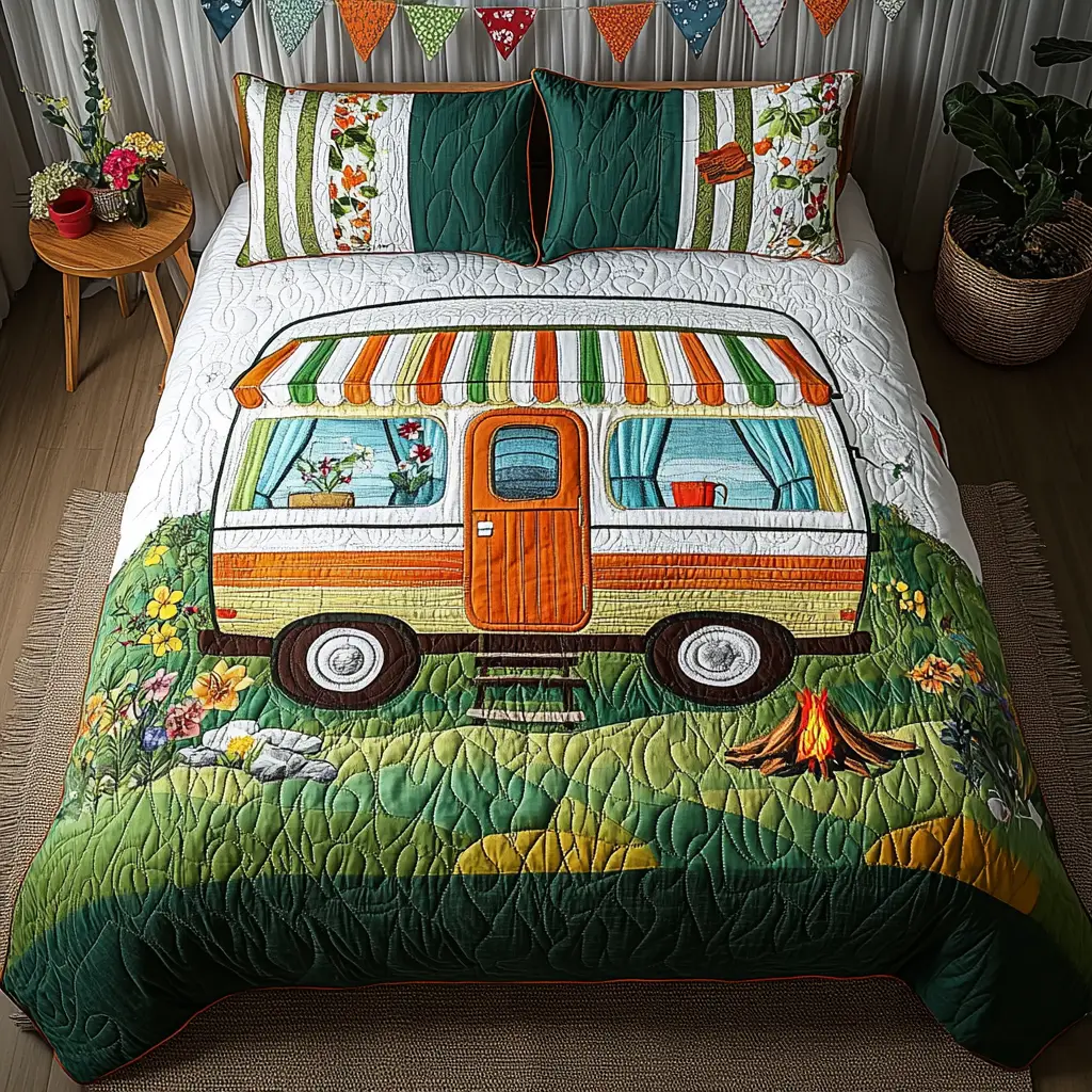 CozyCamp Quilted Bedding Set Bedroom Decor Ideas Great Camping Gifts